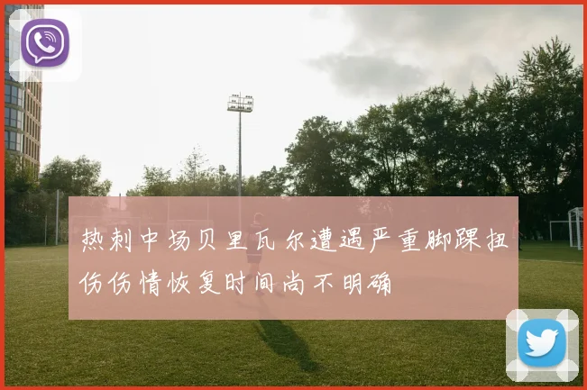 热刺中场贝里瓦尔遭遇严重脚踝扭伤伤情恢复时间尚不明确