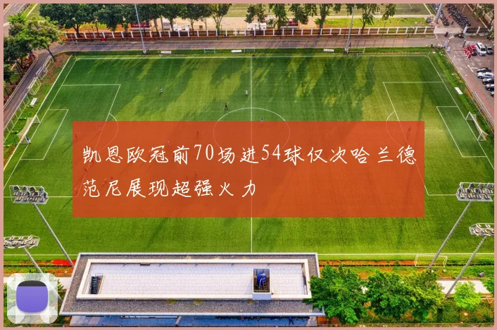 凯恩欧冠前70场进54球仅次哈兰德范尼展现超强火力